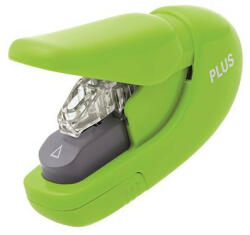 PLUS Corporation Kapocs nélküli tűzőgép, kézi, 5 lap, PLUS, zöld (PLUS31146) (PLUS31146)