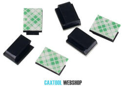 Caxtool Öntapadós kábelrögzítő fekete NC-912 (EHGS02108)