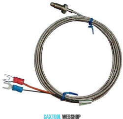 Caxtool Hőmérséklet érzékelő PT100 -50 + 400 °C (M6, 1m vezeték) (EHGS02450)