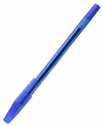 BLUERING Pix cu bilă cu capac de unică folosință corp rotund cu mâner striat bluering® , culoare de scris albastru (JJ20413R)
