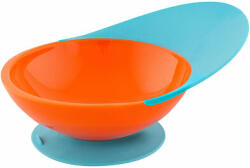 BOON - CATCH BOWL - Bol albastru-portocaliu cu ventuză (B260) Set pentru masa bebelusi