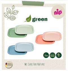 NIP Placă de linie NIP GREEN, 2 buc, mix de culori (NIP37068) Set pentru masa bebelusi