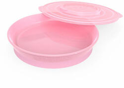 Twistshake Farfurie Twistshake 6+m Roz pastel (K78159) Set pentru masa bebelusi