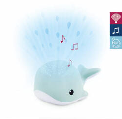 ZAZU - Whale WALLY albastru - proiector de noapte cu melodii (ZA-WALLY-02)
