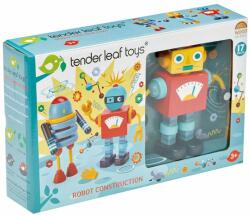 Tender Leaf Set figurine robot din lemn Tender Leaf Toys, 17 piese