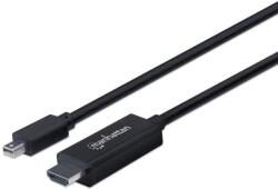 Manhattan 153287 video átalakító kábel 1, 8 M Mini DisplayPort HDMI A-típus (Standard) Fekete (153287) (153287)