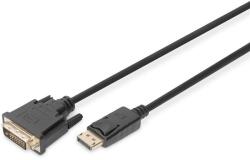 ASSMANN DisplayPort apa - DVI-D apa Adapter kábel 2m Fekete (DB-340301-020-S) (DB-340301-020-S)