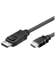 TECHLY 2m DisplayPort/HDMI Fekete (ICOC-DSP-H-020) (ICOC-DSP-H-020)