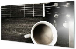 tulup. hu Konyhai üveg panel kávé gitár 140x70 cm