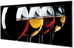 tulup. hu Konyhai üveg panel Szemüveg fekete háttér 100x50 cm