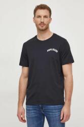 Pepe Jeans tricou din bumbac Clementine barbati, culoarea negru, cu imprimeu PPYH-TSM0J8_99X