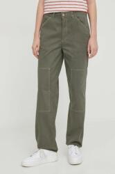 Pepe Jeans pantaloni Betsy femei, culoarea verde, drept, medium waist PPYH-SPD0BJ_78X