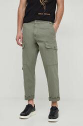 Pepe Jeans pantaloni barbati, culoarea verde, cu fason cargo PPYH-SPM07H_77X