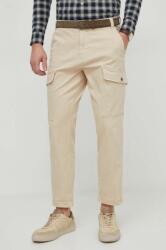 Pepe Jeans pantaloni barbati, culoarea bej, cu fason cargo PPYH-SPM07H_80X (PM211682)