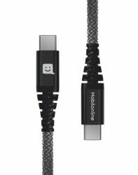 Mobilonline ECO KÁBEL Kevlar USB-C/ USB-C 1, 2 M 60 W antracit