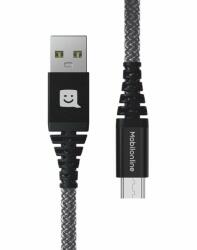 Mobilonline ECO KÁBEL Kevlar USB/Micro USB 1.2 M 60W antracit