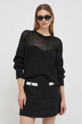 Pepe Jeans pulover din amestec de lana FEMKE femei, culoarea negru, călduros PPYH-SWD07R_99X
