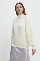 ANSWEAR pulover de damă, culoarea alb, pe gât BBYH-SWD00Y_00X