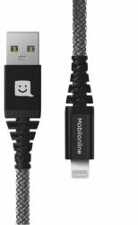 Mobilonline CABLU ECO Kevlar USB/Lightning 1.2 M 60W Antracit