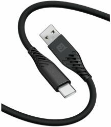 Mobilonline CABLU ECO Silicon USB/USB-C 1.2 M 60W neagră