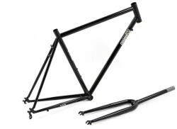 Csepel Torpedo 3* 2022 28-as (622-es) országúti kerékpár váz és villa szett, acél, fekete, 540-es vázméret
