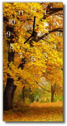 tulup. hu Függőleges üvegóra Fa őszi erdő arany 30x60 cm
