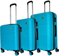 Benzi Robust türkiz 4 kerekű 3 részes bőrönd szett (BZ5525-szett-turkiz)
