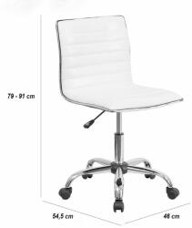 Flash Furniture irodai forgószék - fehér (DS-512B-WH-GG) (DS-512B-WH-GG)