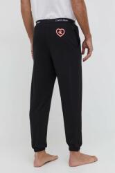 Calvin Klein Underwear pantaloni de trening din bumbac culoarea negru, neted 9BYX-SPM0NC_99X