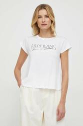 Pepe Jeans tricou din bumbac HANNON femei, culoarea alb PPYH-TSD0JO_00X (PL505751)