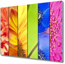  tulup. hu Üveg vágódeszka színes virágok 60x52 cm - mall - 13 900 Ft
