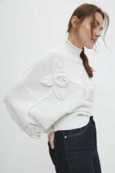 ANSWEAR pulover de damă, culoarea alb, pe gât BBYH-BDD00O_00X
