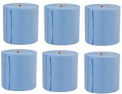 MADDOX Set 6 role hartie profesionala 2 straturi, albastra, 100% celuloza, 450 coli, 36x20cm MADDOX 162m (MAD1008S)