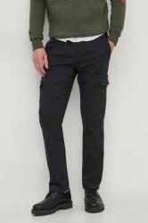 Pepe Jeans pantaloni barbati, culoarea negru, mulata PPYH-SPM07D_99X