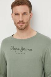 Pepe Jeans tricou din bumbac Eggo barbati, culoarea verde, cu imprimeu PPYH-BUM01B_70X
