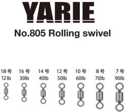 Yarie Jespa FORGÓ YARIE 805 ROLLING SWIVEL BLACK 30lb 16 (Y8053016)