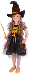 Rappa - Costum pentru copii vrăjitoare cu stele (M) e-packaging (8590687221246) Costum bal mascat copii