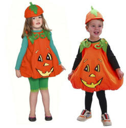 Junior - Costum pentru copii dovleac (salopetă, șapcă), mărimea 92/104 cm (5901238621256)