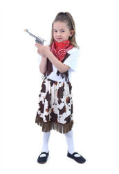 Rappa - Costum cowgirl cu eșarfă pentru copii (S) (8590687207752) Costum bal mascat copii