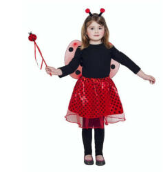 Junior - Costum pentru copii Buburuză (fustă, aripi, bentiță, baghetă), mărimea 90 - 120 cm (5901238652106)