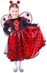 Rappa - Costum pentru copii de buburuze cu aripi și antene (M) e-pachet (8590687220331) Costum bal mascat copii
