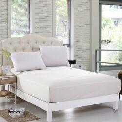 Pucioasa Husa pat tricot cu elastic saltea 160x200cm, alb