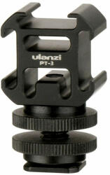 ULANZI PT-3S Cold Shoe Vakupapucs elosztó - hármas szétosztó mount adapter (0915)