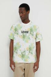 Levi's pamut póló férfi, nyomott mintás - fehér L