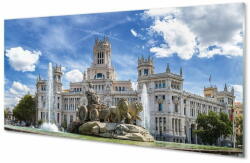  tulup. hu Üvegképek Spanyolország Fountain Palace Madrid 100x50 cm 2 fogas