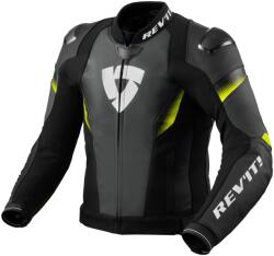 Revit Control geacă de motociclist din piele negru-galben-fluo (REFJL139-1450)