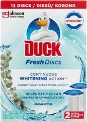 DUCK ® Fresh Discs zselés WC-öblítő korong utántöltő 2x36 ml Eukaliptusz