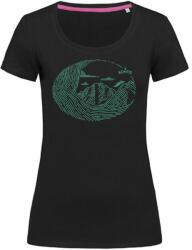 Bontis Női póló MOUNTAINS - Fekete / zöld | 2XL (TRI-W-MOUNT-blo-grn-XXL)