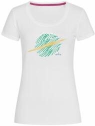 Bontis Női póló SATURN - Fehér / zöld | 2XL (TRI-W-SATURN-whi-green-XXL)