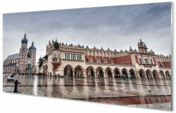 tulup. hu Akrilkép Krakow templom Szövet eső 100x50 cm 2 fogas